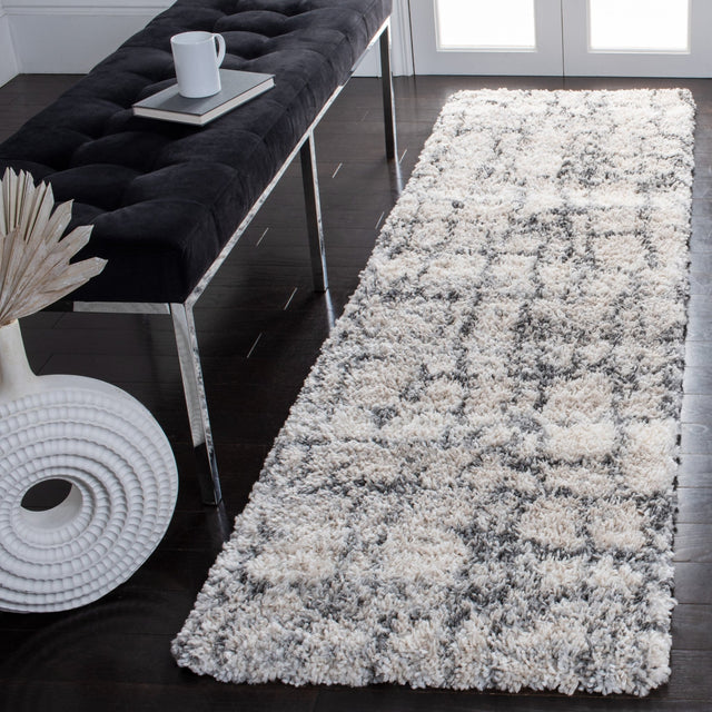 Safavieh Fontana Shag Fnt851A Ivory/Grey Rugs - Safavieh - fnt851a - 7r