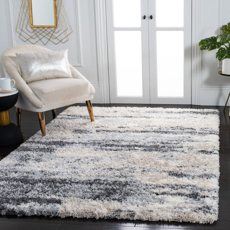 Safavieh Fontana Shag Fnt853G Grey/Ivory Rugs - Safavieh - fnt853g - 3