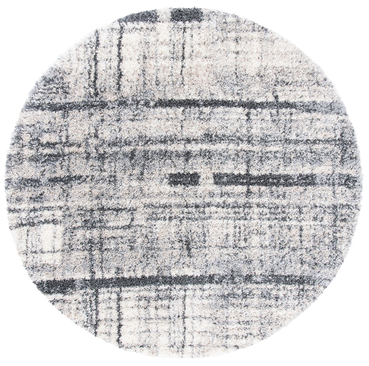Safavieh Fontana Shag Fnt855A Ivory/Grey Rug - Safavieh - fnt855a - 7r