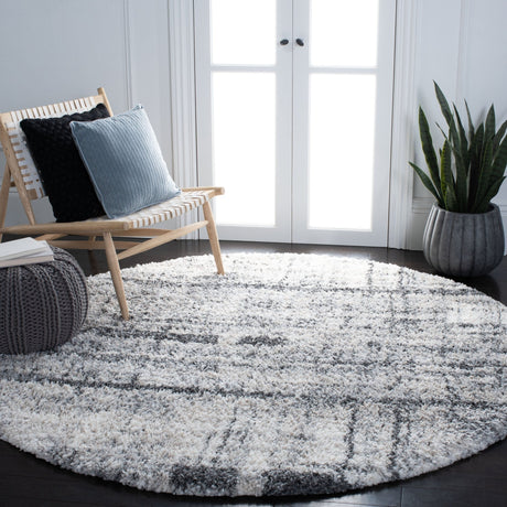 Safavieh Fontana Shag Fnt855A Ivory/Grey Rug - Safavieh - fnt855a - 7r