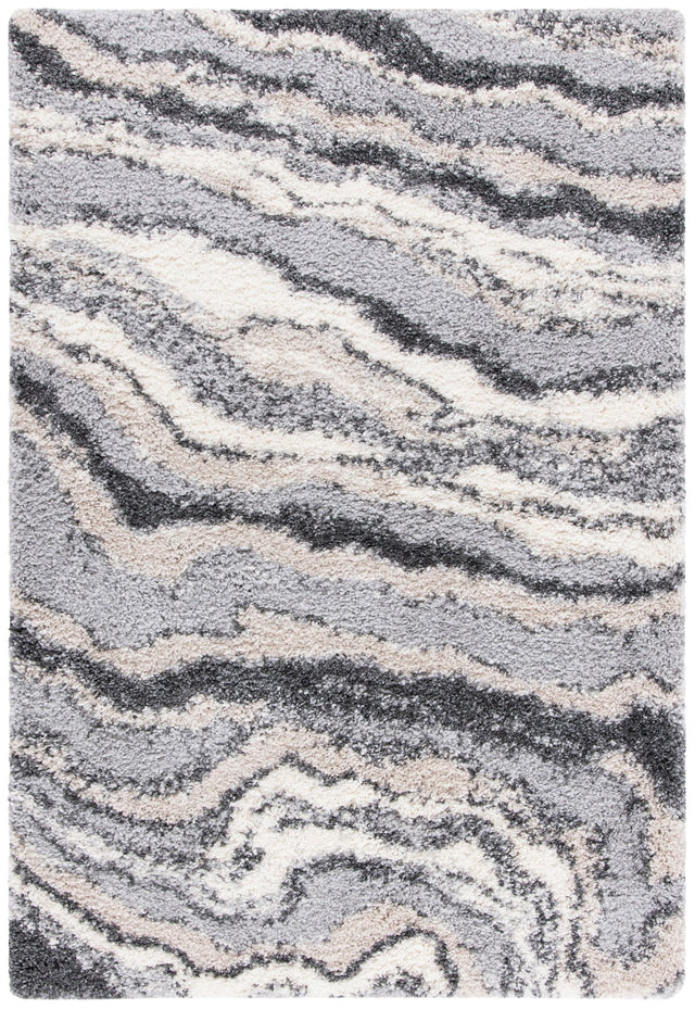 Safavieh Fontana Shag Fnt865F Grey/Ivory Rugs - Safavieh - fnt865f - 4