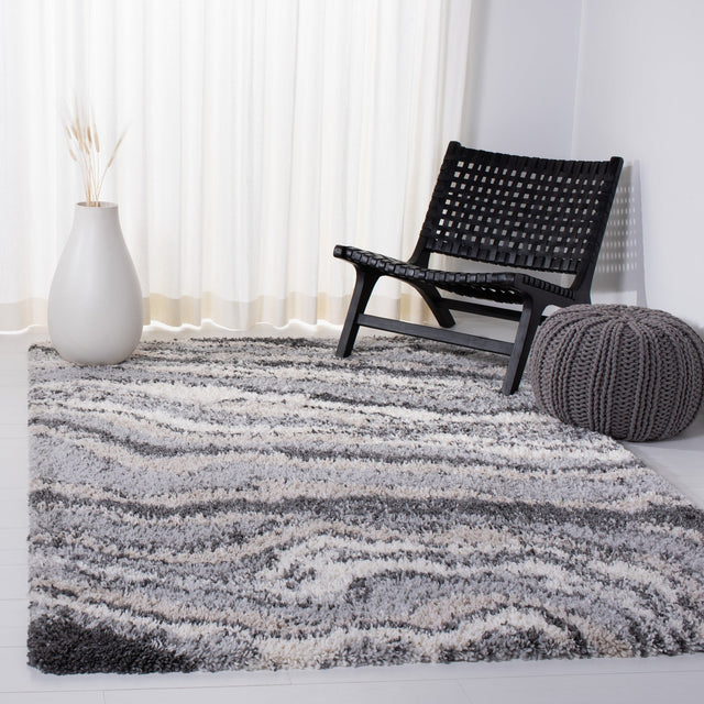 Safavieh Fontana Shag Fnt865F Grey/Ivory Rugs - Safavieh - fnt865f - 4
