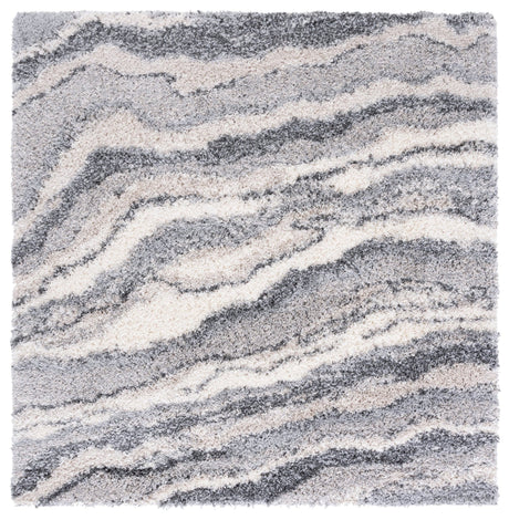 Safavieh Fontana Shag Fnt865F Grey/Ivory Rugs - Safavieh - fnt865f - 7sq
