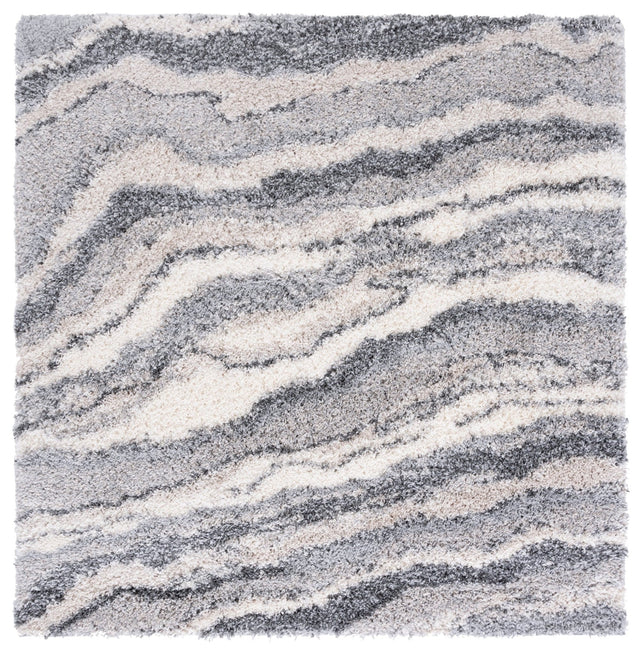 Safavieh Fontana Shag Fnt865F Grey/Ivory Rugs - Safavieh - fnt865f - 7sq