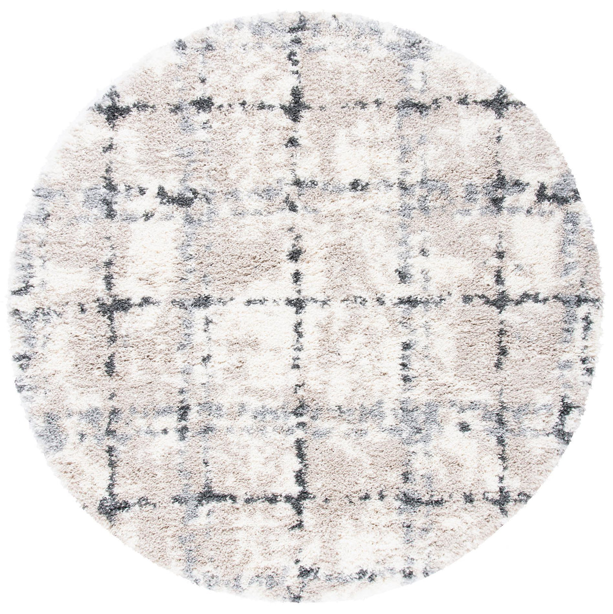 Safavieh Fontana Shag Fnt868F Grey/Ivory Rugs - Safavieh - fnt868f - 7r