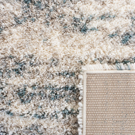 Safavieh Fontana Shag Fnt873A Ivory/Teal Rugs - Safavieh - fnt873a - 7r