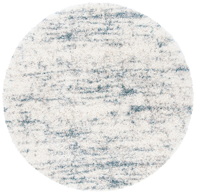 Safavieh Fontana Shag Fnt873A Ivory/Teal Rugs - Safavieh - fnt873a - 7r