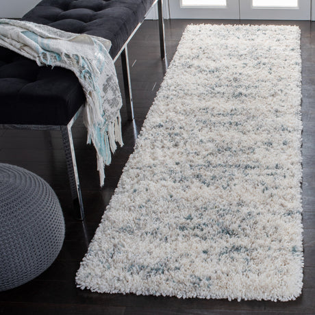 Safavieh Fontana Shag Fnt873A Ivory/Teal Rugs - Safavieh - fnt873a - 7r