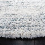 Safavieh Fontana Shag Fnt873A Ivory/Teal Rugs - Safavieh - fnt873a - 7r
