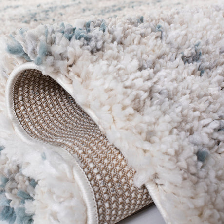 Safavieh Fontana Shag Fnt873A Ivory/Teal Rugs - Safavieh - fnt873a - 7r
