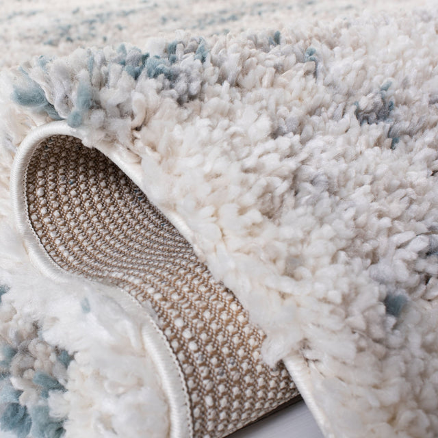 Safavieh Fontana Shag Fnt873A Ivory/Teal Rugs - Safavieh - fnt873a - 7r