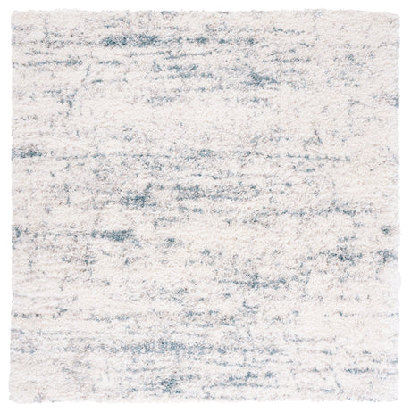 Safavieh Fontana Shag Fnt873A Ivory/Teal Rugs - Safavieh - fnt873a - 7sq