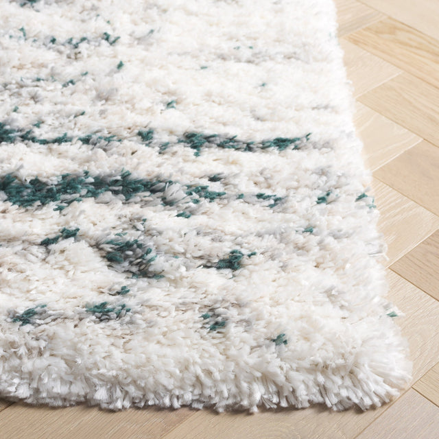 Safavieh Fontana Shag Fnt873B Ivory/Green Rug - Safavieh - fnt873b - 7r