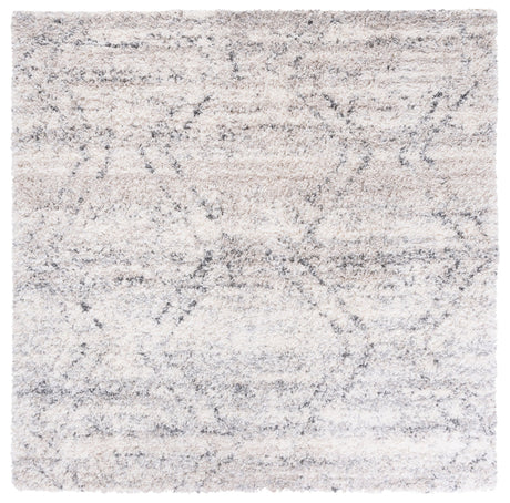 Safavieh Fontana Shag Fnt881A Ivory/Grey Rugs - Safavieh - fnt881a - 7sq