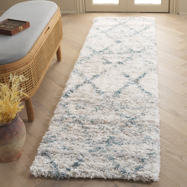 Safavieh Fontana Shag Fnt886J Turquoise/Ivory Rug - Safavieh - fnt886j - 3