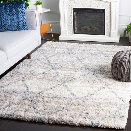 Safavieh Fontana Shag Fnt886J Turquoise/Ivory Rug - Safavieh - fnt886j - 3