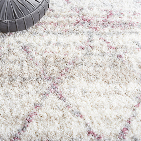 Safavieh Fontana Shag Fnt886U Pink/Ivory Rug - Safavieh - fnt886u - 7r