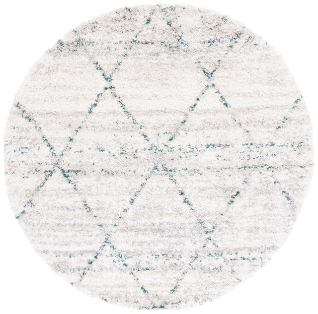 Safavieh Fontana Shag Fnt886Y Green/Ivory Rug - Safavieh - fnt886y - 7r