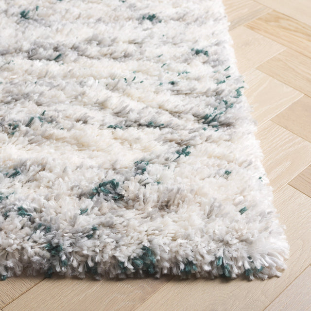 Safavieh Fontana Shag Fnt886Y Green/Ivory Rug - Safavieh - fnt886y - 7r