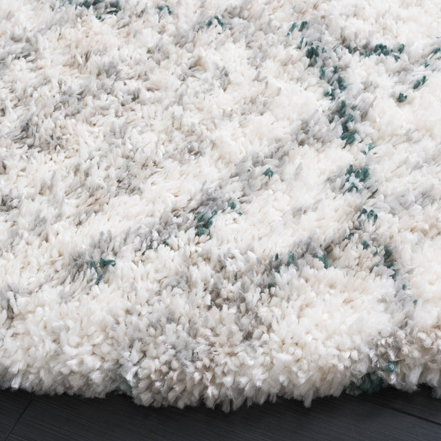 Safavieh Fontana Shag Fnt886Y Green/Ivory Rug - Safavieh - fnt886y - 7r