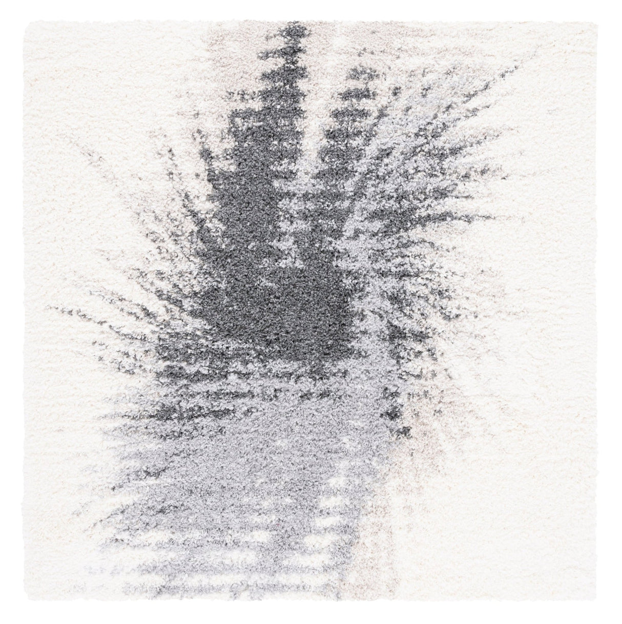 Safavieh Fontana Shag Fnt894F Grey/Ivory Rug - Safavieh - fnt894f - 3sq