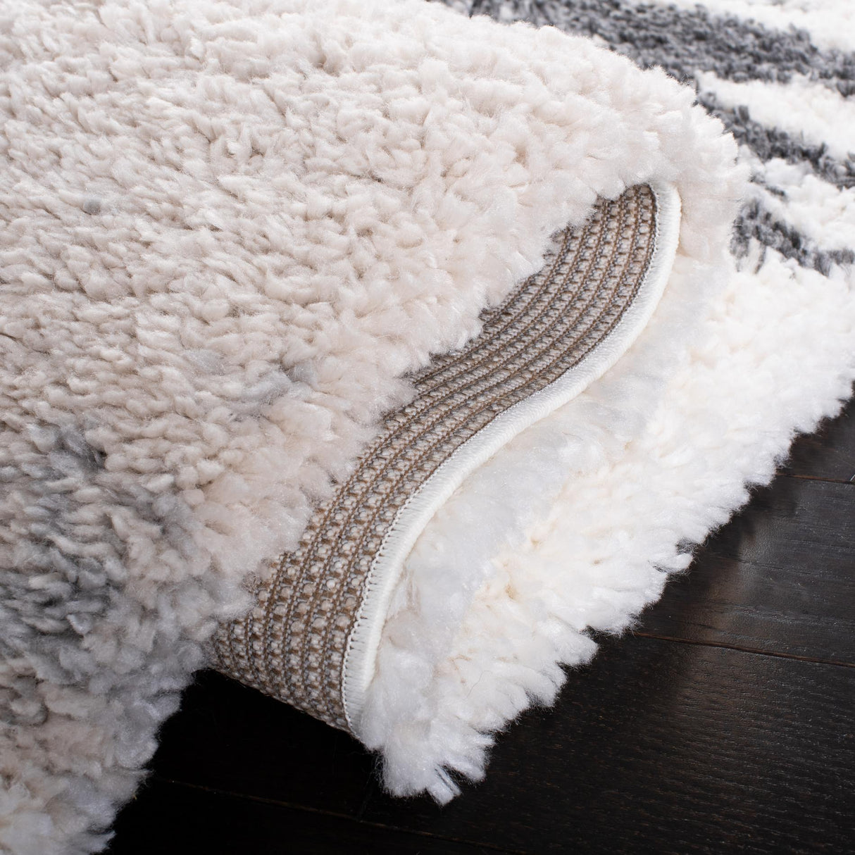 Safavieh Fontana Shag Fnt898F Grey/Ivory Rug - Safavieh - fnt898f - 2