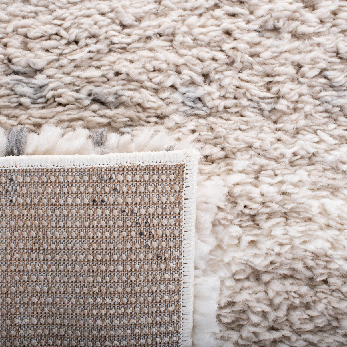 Safavieh Fontana Shag Fnt898F Grey/Ivory Rug - Safavieh - fnt898f - 3r