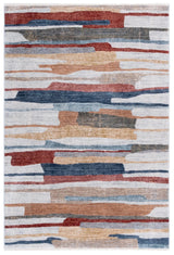 Safavieh Forum 500 5'-0" x 7'-0" Rug in Ivory / Rust Blue