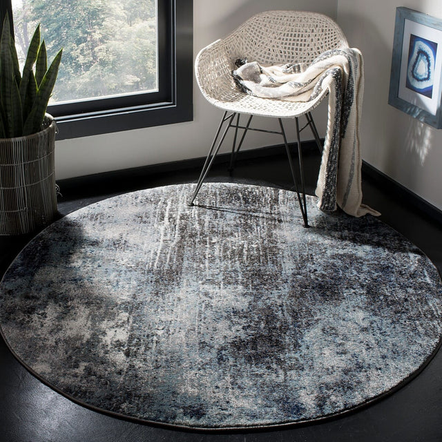 Safavieh Galaxy Gal116H Charcoal / Blue Rugs - Safavieh - gal116h - 5sq