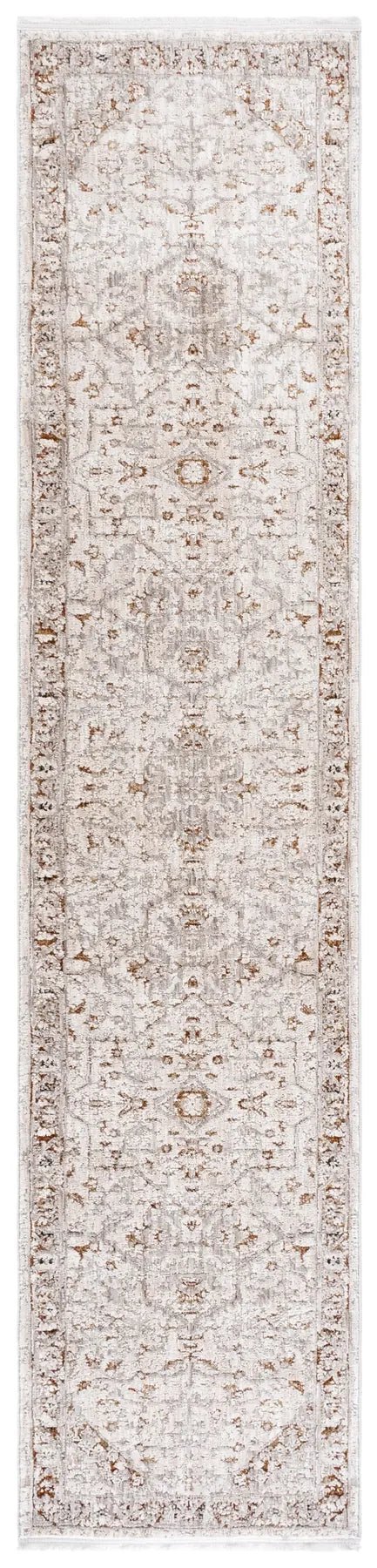 Safavieh Garnet 2'-2" x 10'-0" Rug in Ivory / Grey Rust