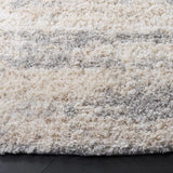 Safavieh Gemma Shag 6'-7" x 6'-7" Rug in Ivory / Beige Grey
