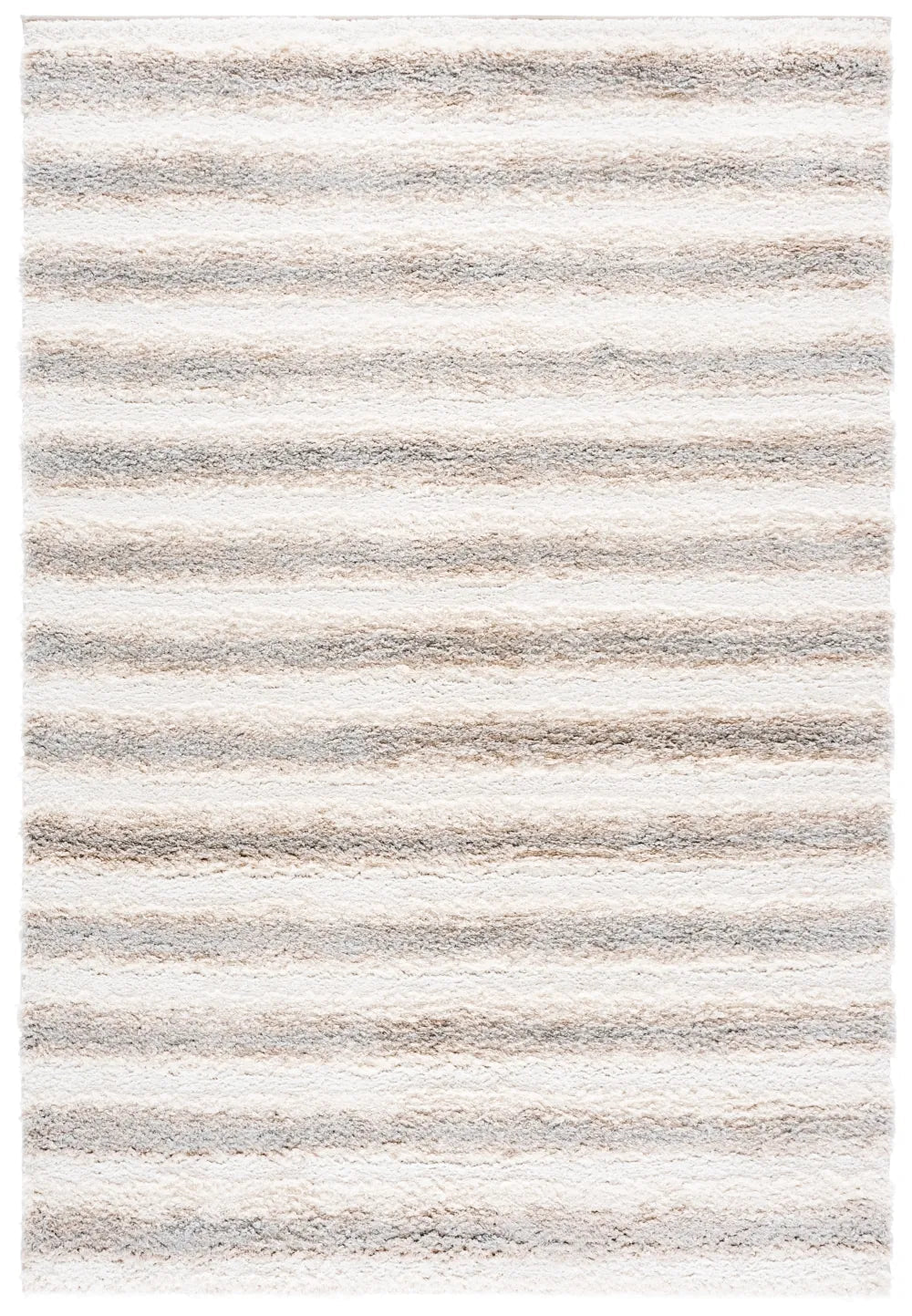 Safavieh Gemma Shag 5'-3" x 7'-6" Rug in Ivory / Beige Grey