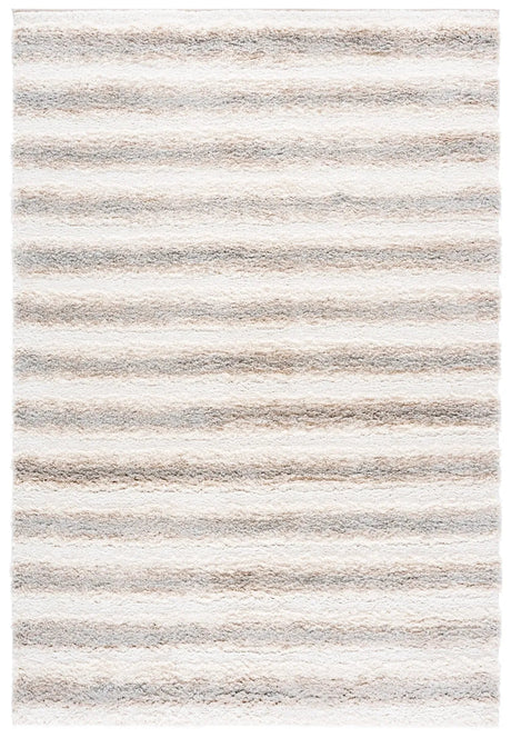Safavieh Gemma Shag 5'-3" x 7'-6" Rug in Ivory / Beige Grey