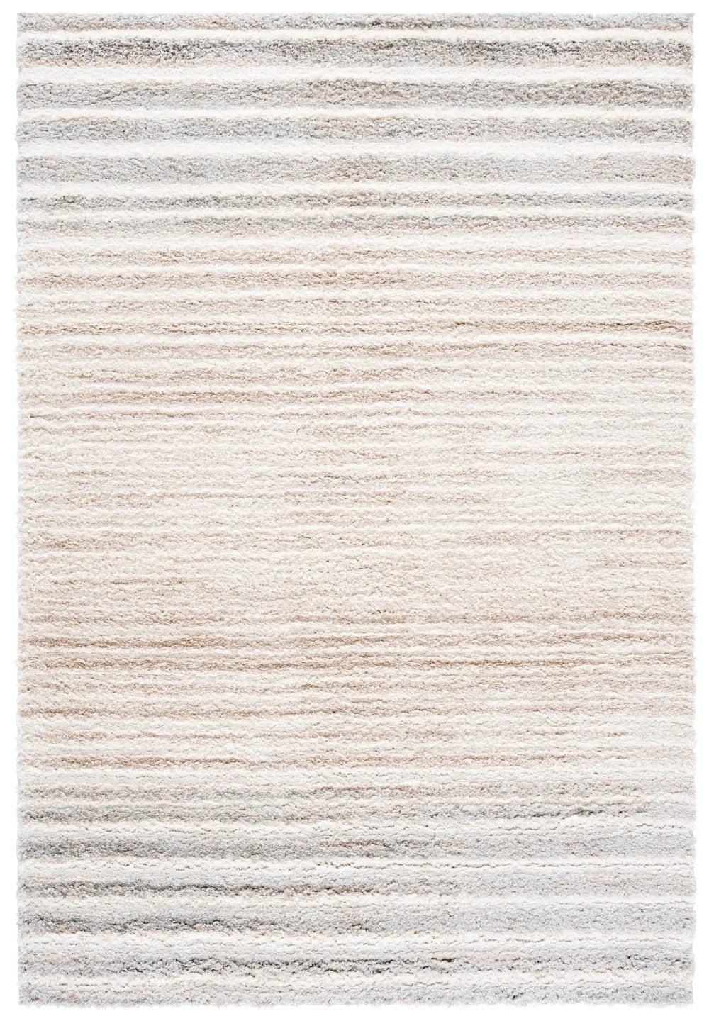 Safavieh Gemma Shag 5'-3" x 7'-6" Rug in Ivory / Beige Grey