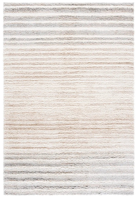 Safavieh Gemma Shag 5'-3" x 7'-6" Rug in Ivory / Beige Grey