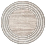 Safavieh Gemma Shag 6'-7" x 6'-7" Rug in Ivory / Beige Grey