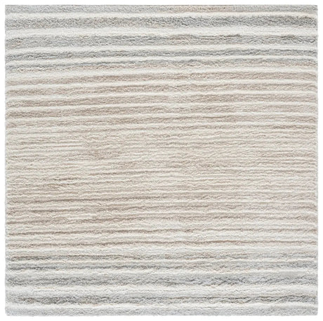 Safavieh Gemma Shag 6'-7" x 6'-7" Rug in Ivory / Beige Grey