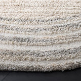 Safavieh Gemma Shag 6'-7" x 6'-7" Rug in Ivory / Beige Grey