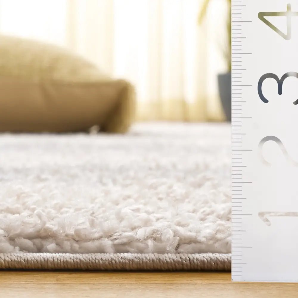 Safavieh Gemma Shag 5'-3" x 7'-6" Rug in Ivory / Beige Grey