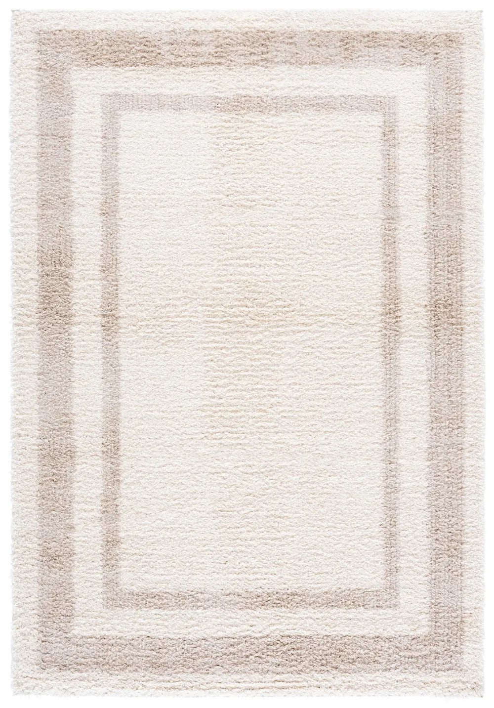 Safavieh Gemma Shag 5'-3" x 7'-6" Rug in Ivory / Beige