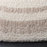 Safavieh Gemma Shag 6'-7" x 6'-7" Rug in Ivory / Beige