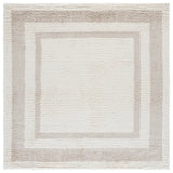 Safavieh Gemma Shag 6'-7" x 6'-7" Rug in Ivory / Beige