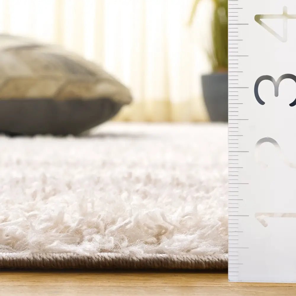 Safavieh Gemma Shag 5'-3" x 7'-6" Rug in Ivory / Beige