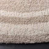 Safavieh Gemma Shag 6'-7" x 6'-7" Rug in Beige / Ivory