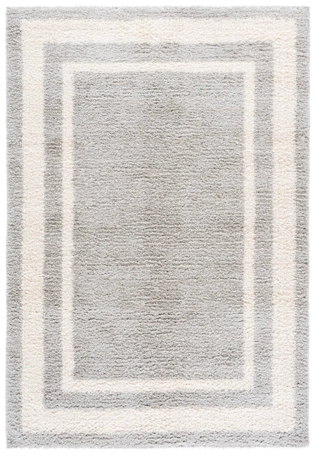 Safavieh Gemma Shag 5'-3" x 7'-6" Rug in Grey / Ivory