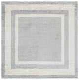 Safavieh Gemma Shag 6'-7" x 6'-7" Rug in Grey / Ivory