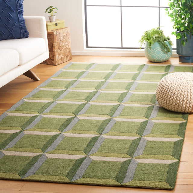 Safavieh Genre Gre101Y Green/Beige Rug - Safavieh - gre101y - 3