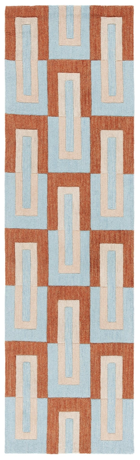 Safavieh Genre Gre102M Light Blue/Rust Rug - Safavieh - gre102m - 28