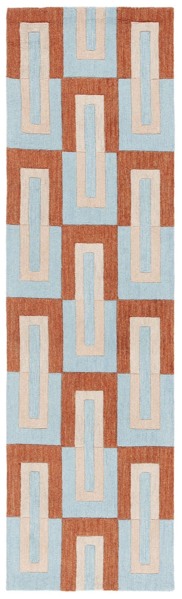 Safavieh Genre Gre102M Light Blue/Rust Rug - Safavieh - gre102m - 28