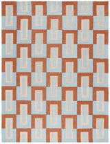 Safavieh Genre Gre102M Light Blue/Rust Rug - Safavieh - gre102m - 28